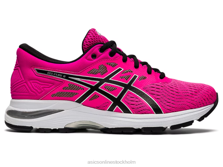 Asics gel-flux 5 kvinnor D6D02664 rosa glo/svart