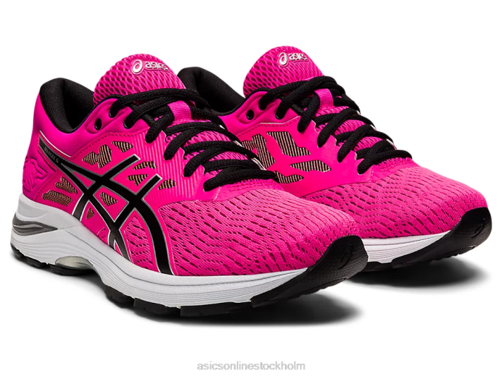 Asics gel-flux 5 kvinnor D6D02664 rosa glo/svart