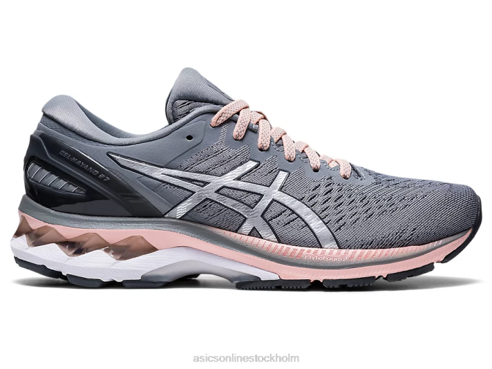 Asics gel-kayano 27 bred kvinnor D6D04154 plåtsten/rent silver