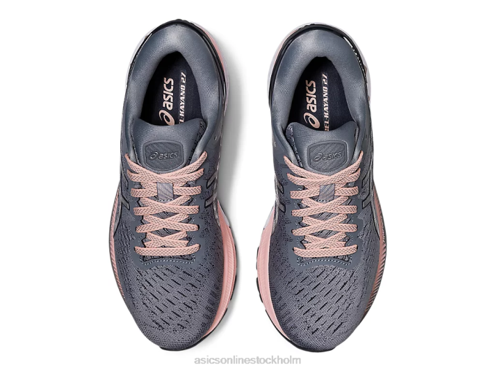 Asics gel-kayano 27 bred kvinnor D6D04154 plåtsten/rent silver