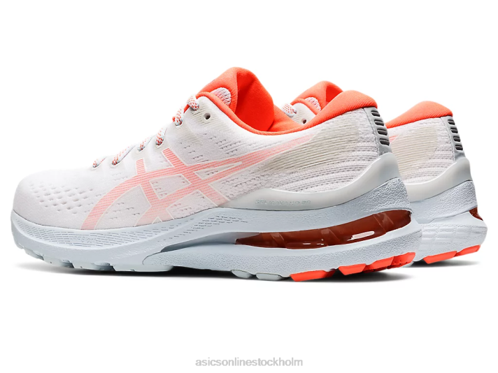 Asics gel-kayano 28 kvinnor D6D03153 vit/blixt korall