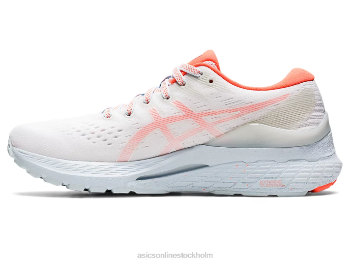 Asics gel-kayano 28 kvinnor D6D03153 vit/blixt korall