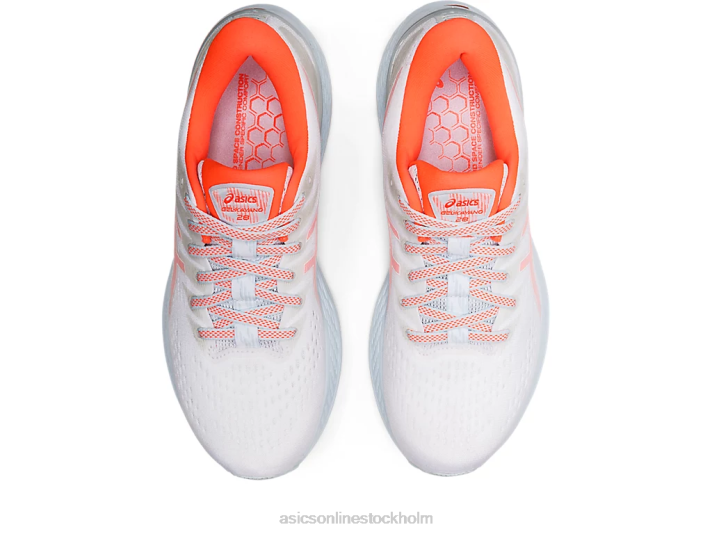 Asics gel-kayano 28 kvinnor D6D03153 vit/blixt korall