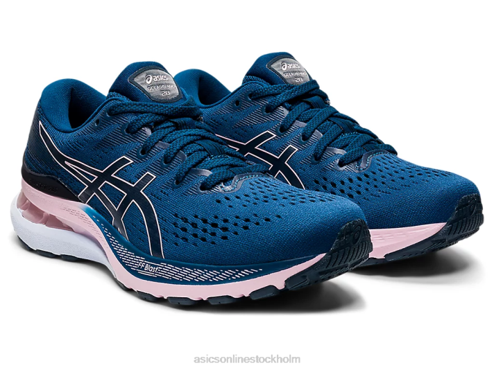 Asics gel-kayano 28 kvinnor D6D03537 mako blå/knappt rosa