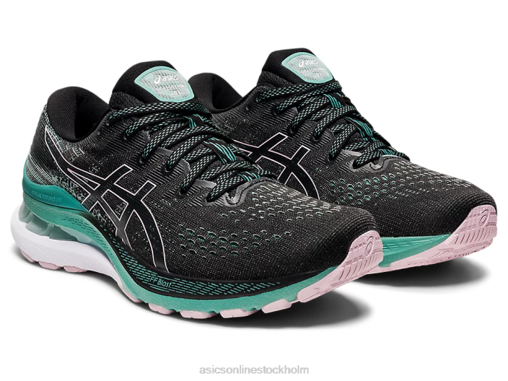 Asics gel-kayano 28 kvinnor D6D03575 svart/salvia