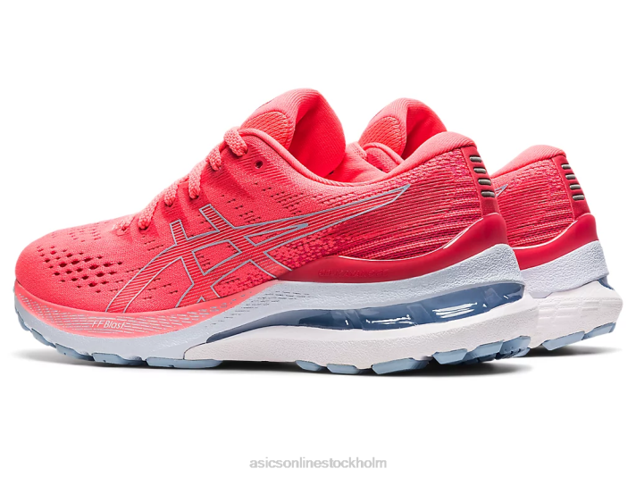 Asics gel-kayano 28 kvinnor D6D03918 flammande korall/dimma