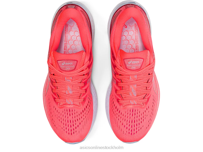 Asics gel-kayano 28 kvinnor D6D03918 flammande korall/dimma