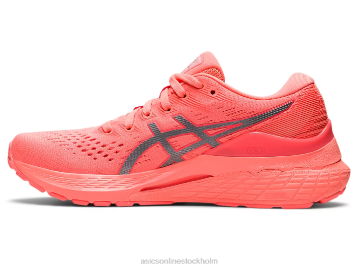 Asics gel-kayano 28 lite-show kvinnor D6D03415 lite show/solkorall