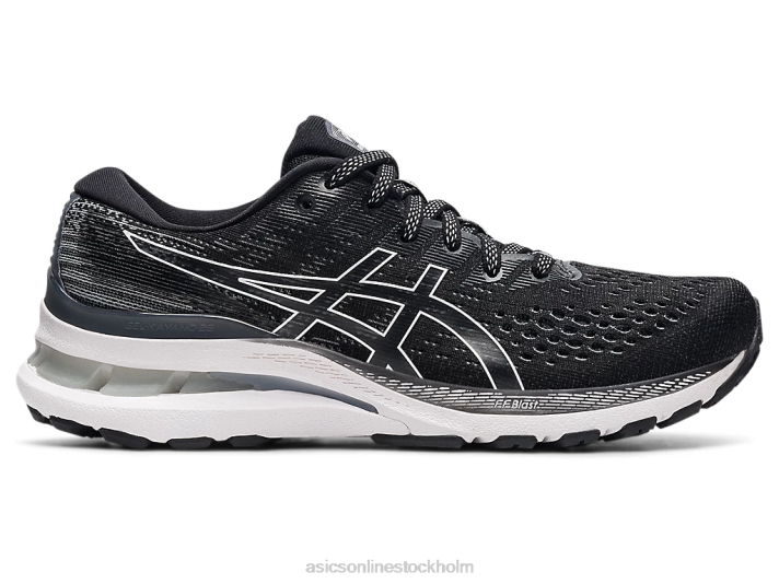 Asics gel-kayano 28 smal kvinnor D6D03866 svart vit