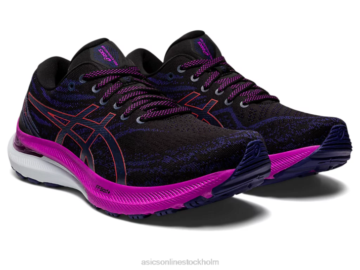 Asics gel-kayano 29 bred kvinnor D6D03134 svart/röd varning