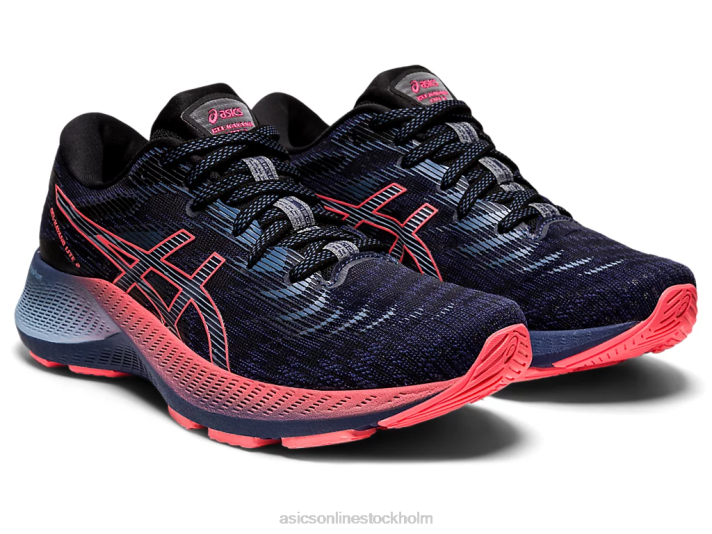 Asics gel-kayano lite 2 kvinnor D6D03861 åskblå/flammande korall
