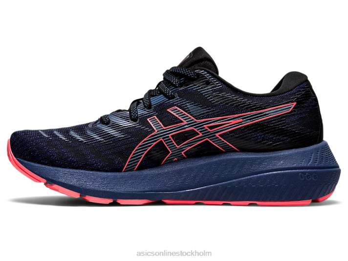 Asics gel-kayano lite 2 kvinnor D6D03861 åskblå/flammande korall