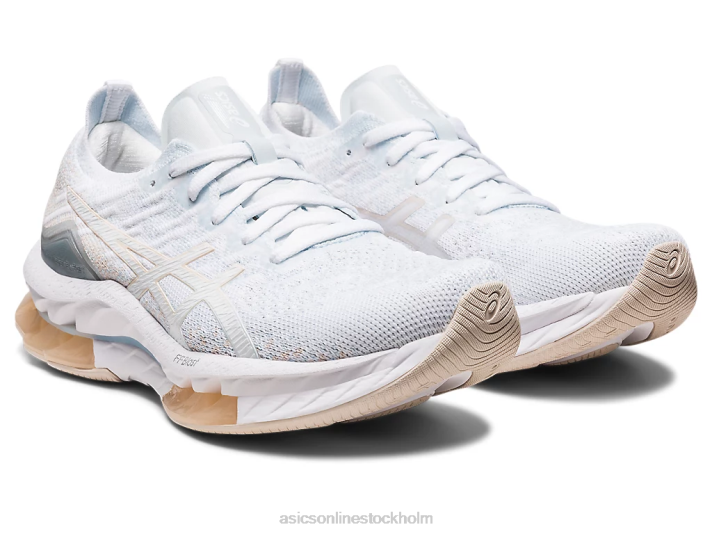Asics gel-kinsei blast kvinnor D6D02439 vit/mineralbeige