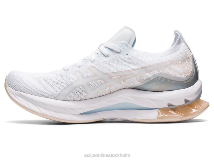 Asics gel-kinsei blast kvinnor D6D02439 vit/mineralbeige