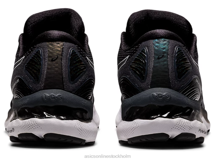 Asics gel-nimbus 23 bred kvinnor D6D04011 svart vit