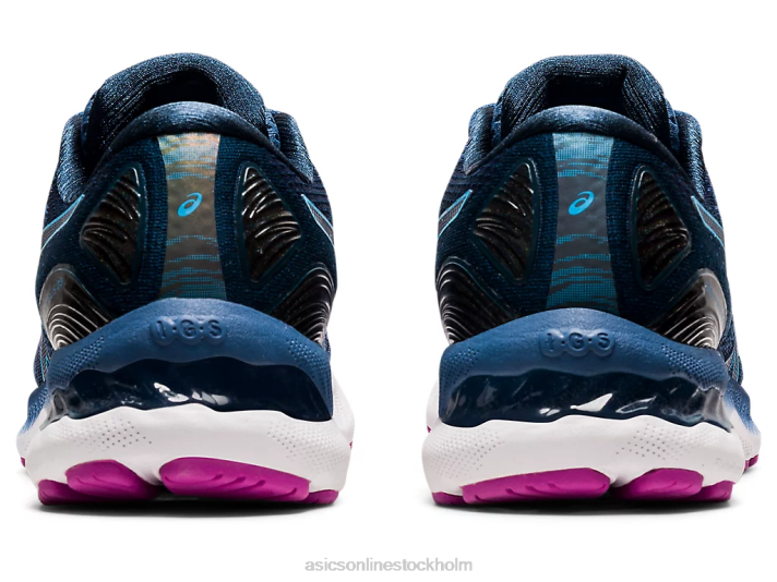 Asics gel-nimbus 23 bred kvinnor D6D04012 grand shark/digital aqua