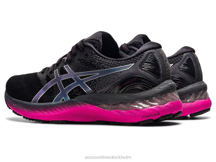 Asics gel-nimbus 23 kvinnor D6D03874 svart/rent silver