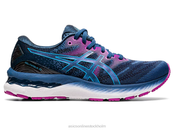 Asics gel-nimbus 23 kvinnor D6D04091 grand shark/digital aqua