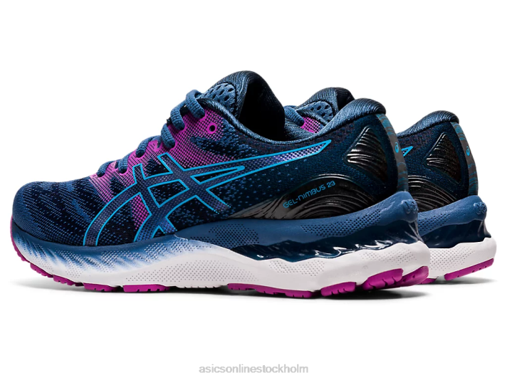 Asics gel-nimbus 23 kvinnor D6D04091 grand shark/digital aqua