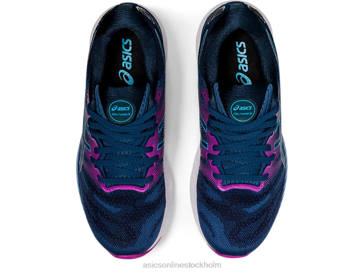Asics gel-nimbus 23 kvinnor D6D04091 grand shark/digital aqua