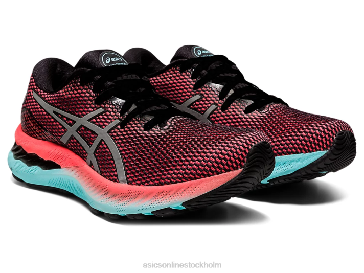 Asics gel-nimbus 23 lite-show kvinnor D6D03743 svart/rent silver