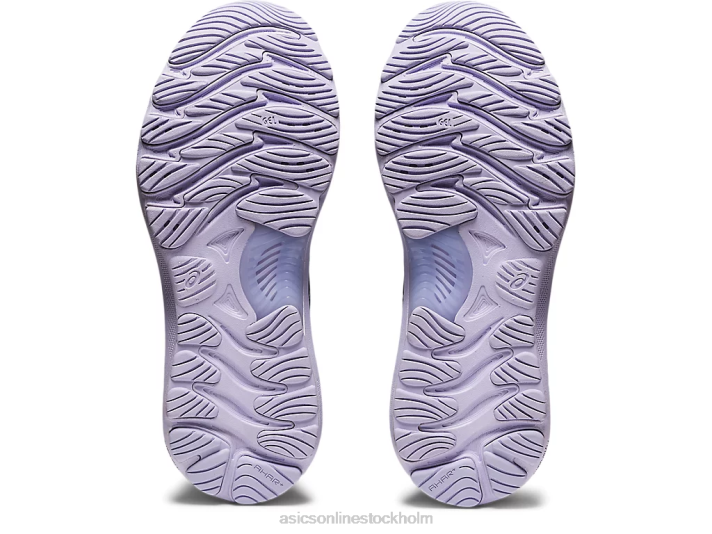 Asics gel-nimbus 23 stickad kvinnor D6D03922 grå tandtråd/mako blå