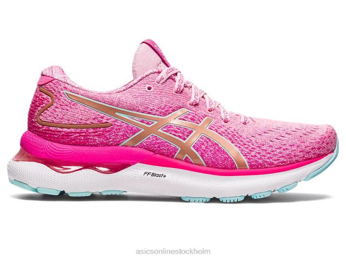 Asics gel-nimbus 24 begränsad upplaga kvinnor D6D02966 sockervadd/roséguld