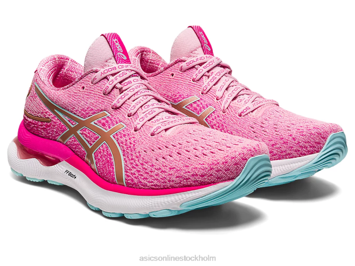 Asics gel-nimbus 24 begränsad upplaga kvinnor D6D02966 sockervadd/roséguld