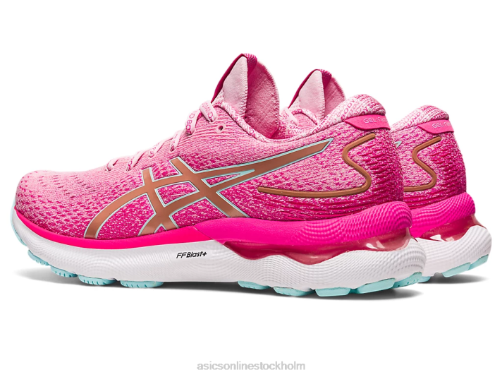 Asics gel-nimbus 24 begränsad upplaga kvinnor D6D02966 sockervadd/roséguld