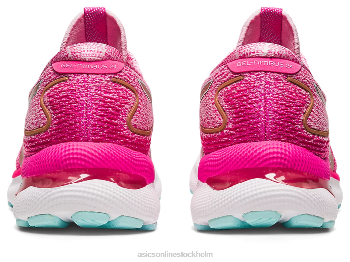 Asics gel-nimbus 24 begränsad upplaga kvinnor D6D02966 sockervadd/roséguld