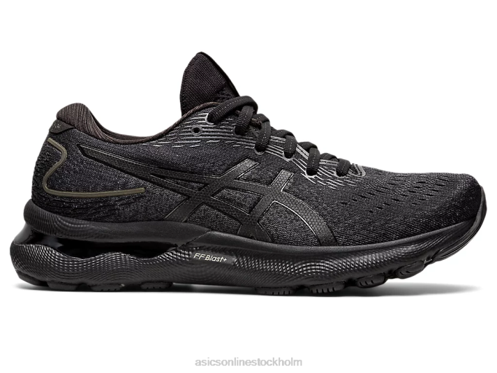 Asics gel-nimbus 24 bred kvinnor D6D03434 svart