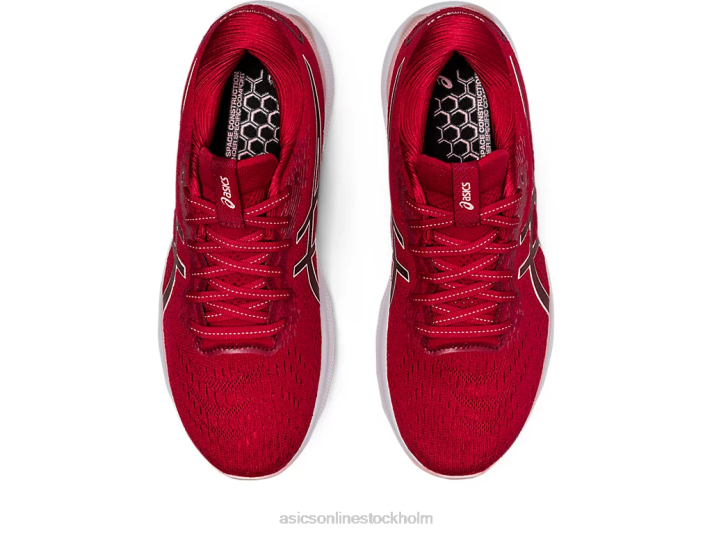 Asics gel-nimbus 24 kvinnor D6D02682 tranbär/frostad ros