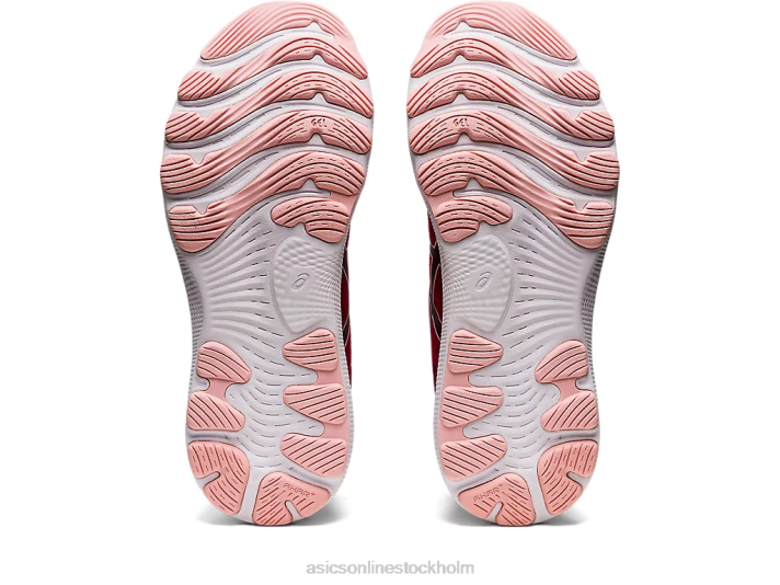 Asics gel-nimbus 24 kvinnor D6D02682 tranbär/frostad ros