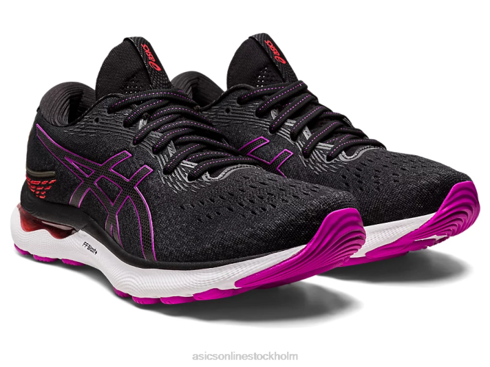Asics gel-nimbus 24 kvinnor D6D02716 svart/orkidé