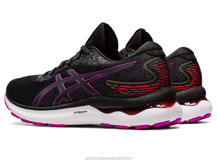 Asics gel-nimbus 24 kvinnor D6D02716 svart/orkidé
