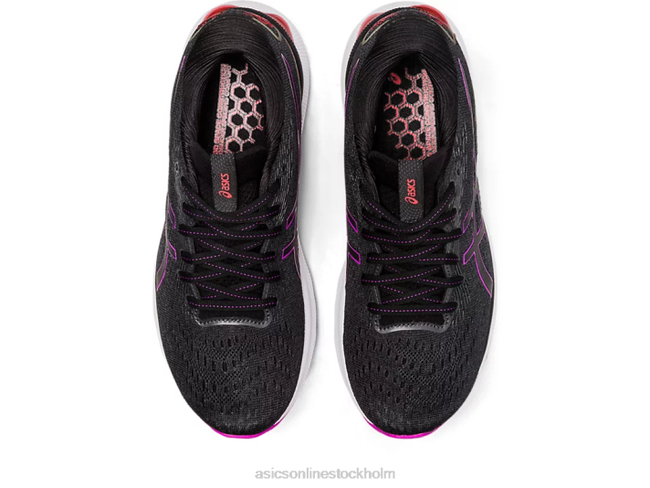 Asics gel-nimbus 24 kvinnor D6D02716 svart/orkidé