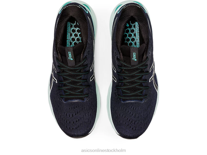 Asics gel-nimbus 24 kvinnor D6D02964 svart/lugnande hav