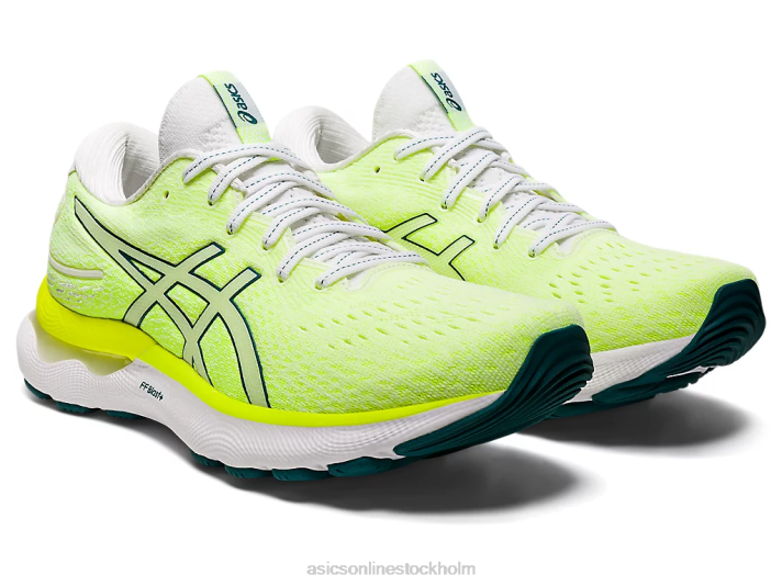 Asics gel-nimbus 24 kvinnor D6D02974 vit/sammetsfuru