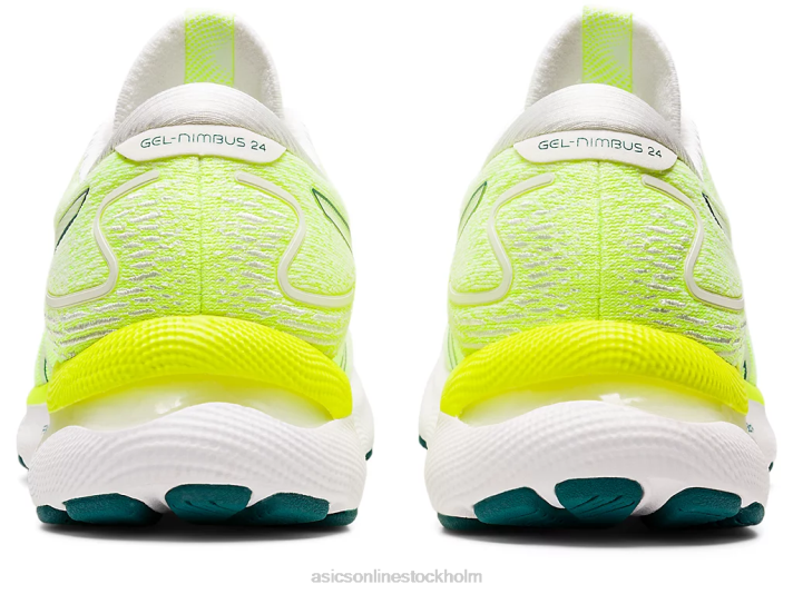 Asics gel-nimbus 24 kvinnor D6D02974 vit/sammetsfuru