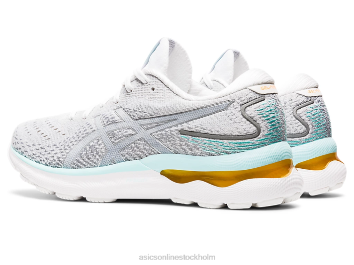 Asics gel-nimbus 24 kvinnor D6D03234 vit/rent silver