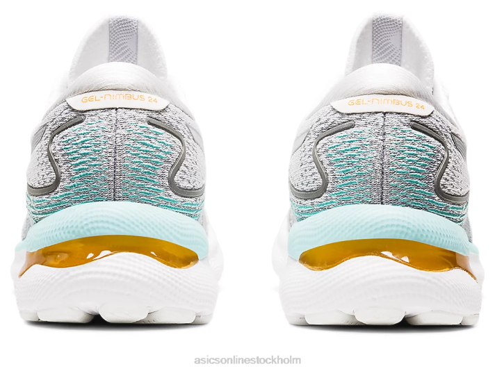 Asics gel-nimbus 24 kvinnor D6D03234 vit/rent silver