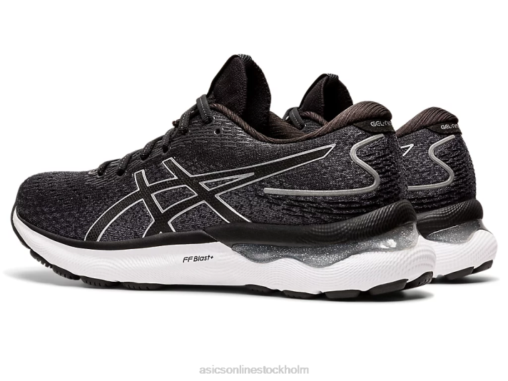 Asics gel-nimbus 24 kvinnor D6D03540 svart/rent silver