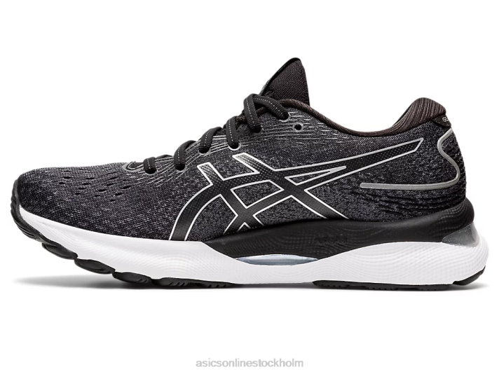 Asics gel-nimbus 24 kvinnor D6D03540 svart/rent silver