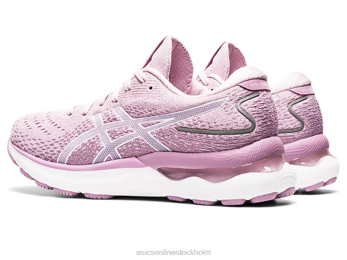Asics gel-nimbus 24 kvinnor D6D03542 knappt rosa/vit