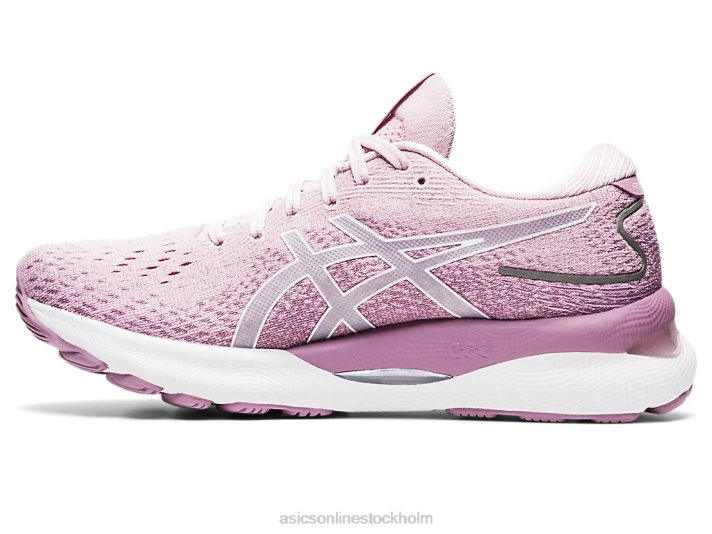 Asics gel-nimbus 24 kvinnor D6D03542 knappt rosa/vit