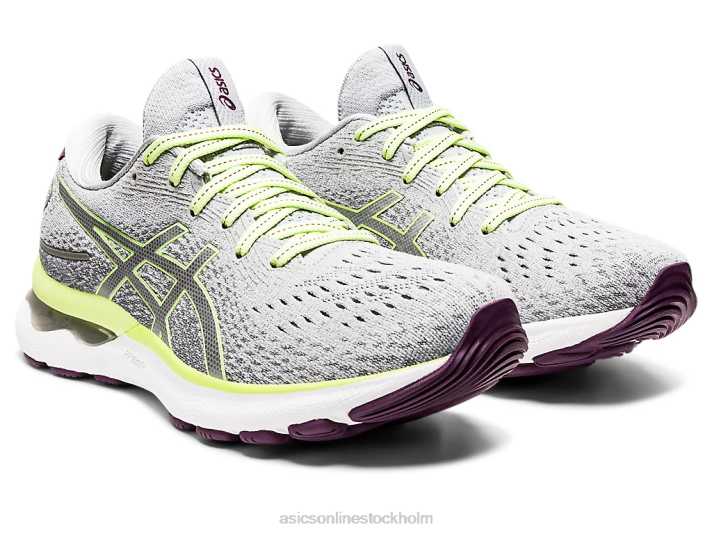 Asics gel-nimbus 24 kvinnor D6D03549 piemontegrå/limegrön