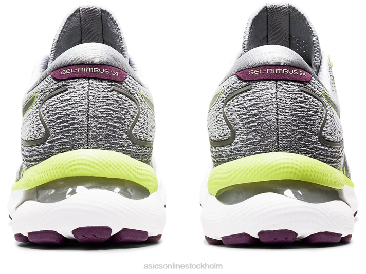 Asics gel-nimbus 24 kvinnor D6D03549 piemontegrå/limegrön