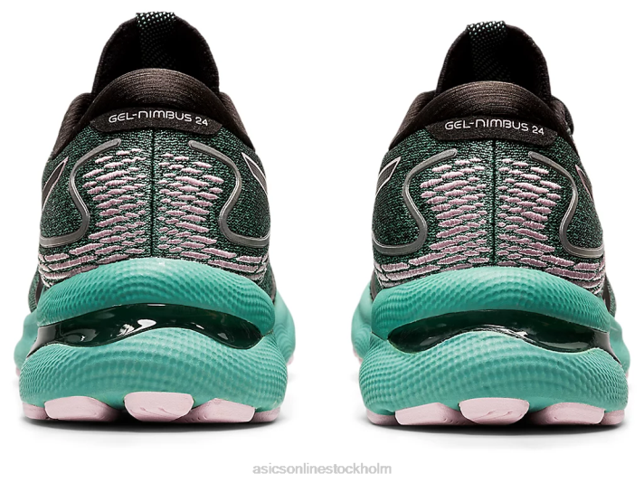 Asics gel-nimbus 24 kvinnor D6D03550 svart/knappt rosa