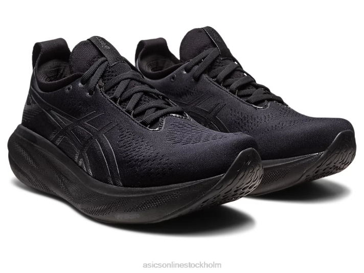 Asics gel-nimbus 25 kvinnor D6D02368 svart/grafitgrå