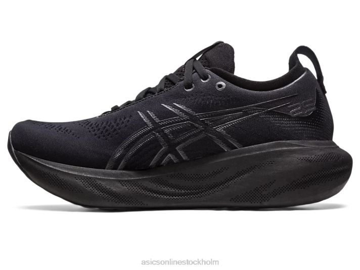 Asics gel-nimbus 25 kvinnor D6D02368 svart/grafitgrå